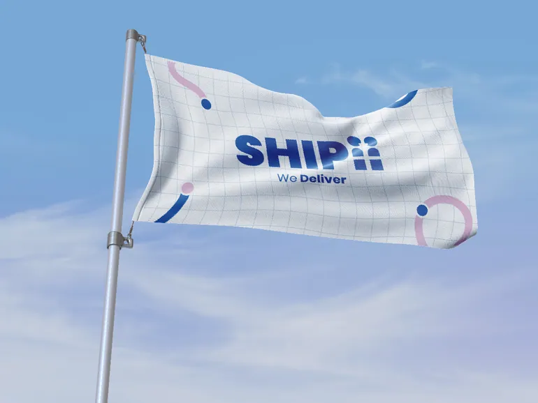 Bandera con la marca Shipii